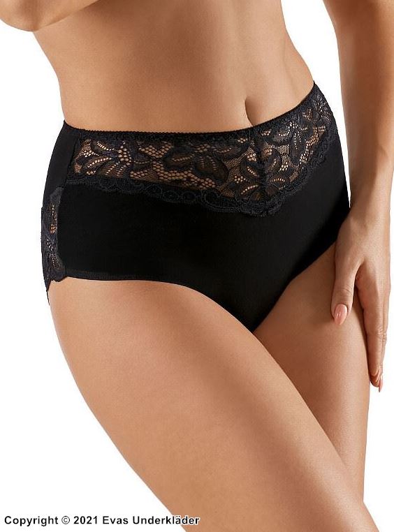 Beautiful briefs, high quality cotton, floral lace